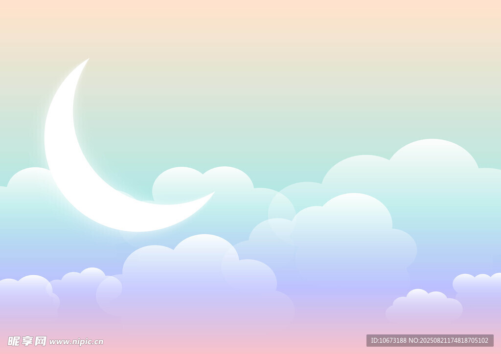 夢(mèng)幻月夜彩云相伴