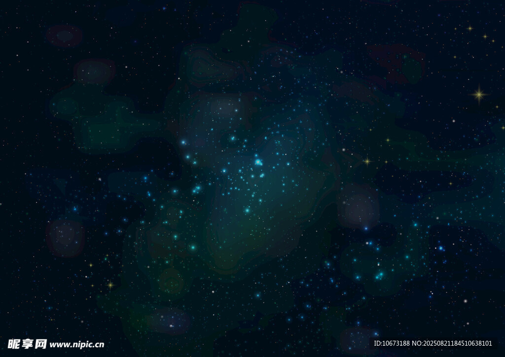 深邃夢幻的宇宙星空景象