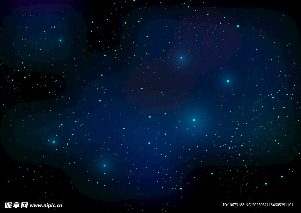 夢(mèng)幻深邃星空背景圖