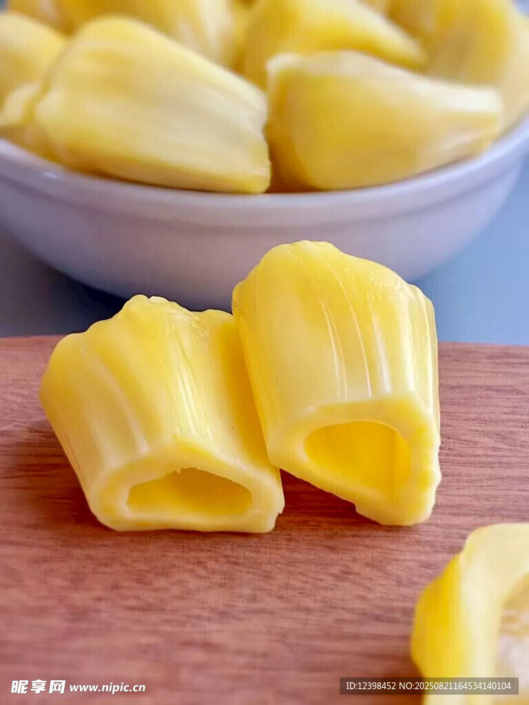 新鮮菠蘿蜜果肉特寫
