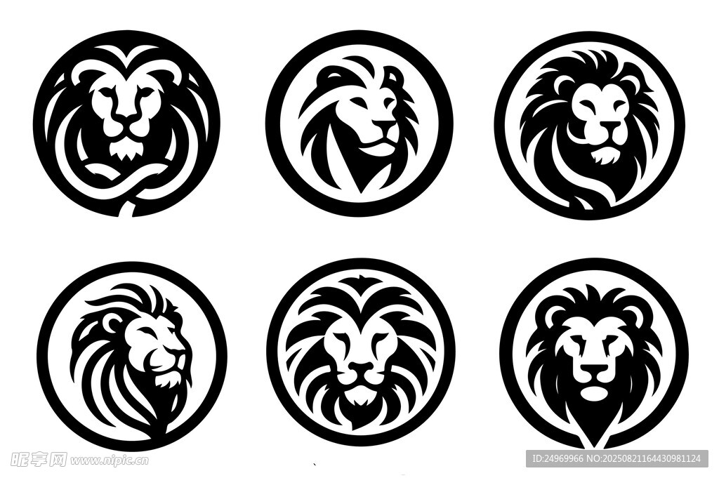 獅子頭像標(biāo)志設(shè)計(jì)集合
