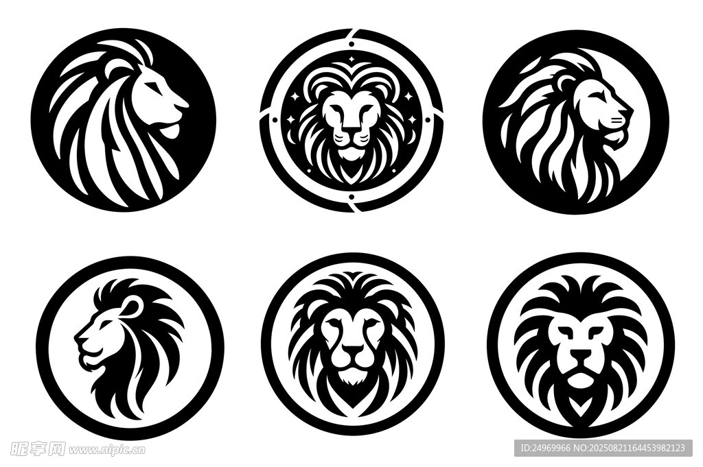 獅子頭像標(biāo)志設(shè)計(jì)集合