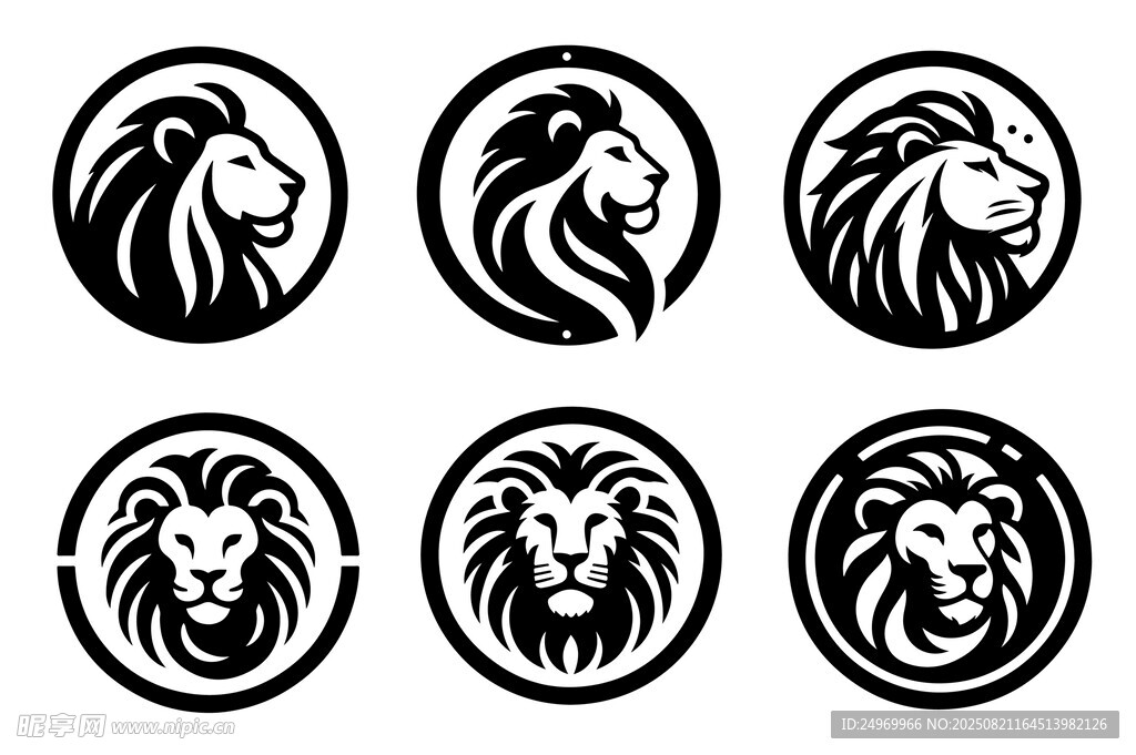 獅子頭像標(biāo)志設(shè)計(jì)集合