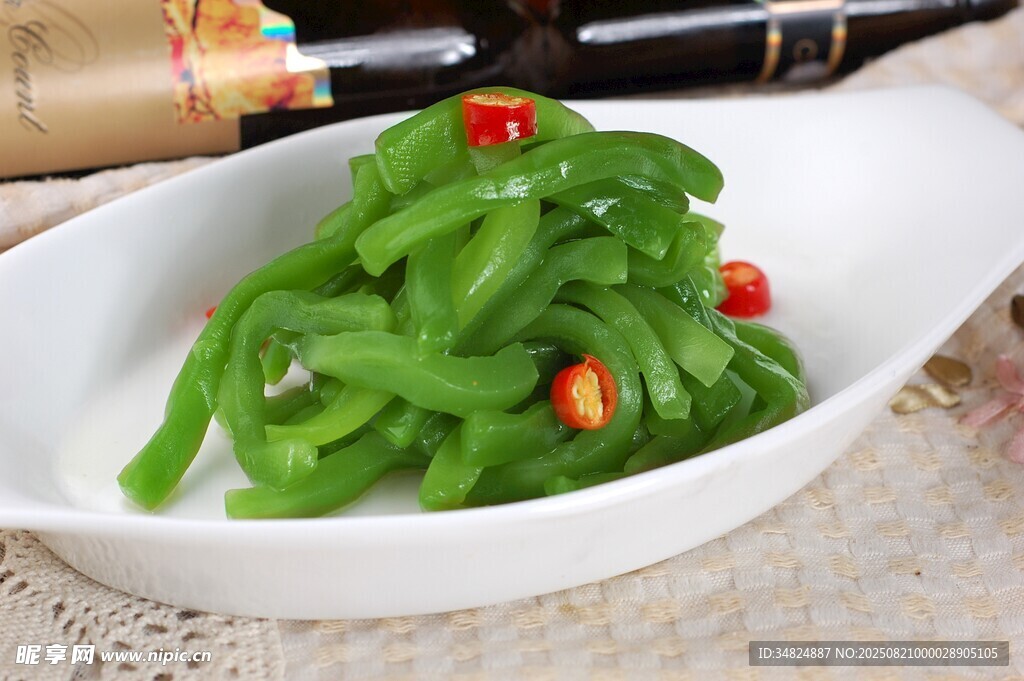 青椒小炒清新爽口小菜