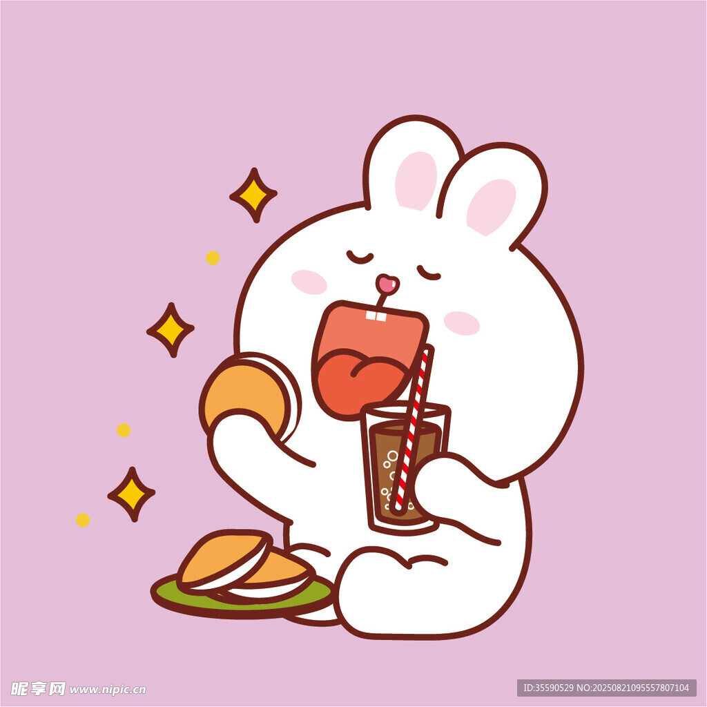 貪吃萌兔享美食時(shí)刻