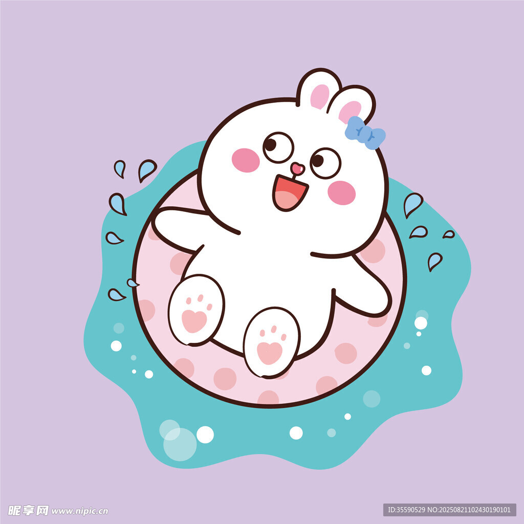 可愛萌趣小兔子形象
