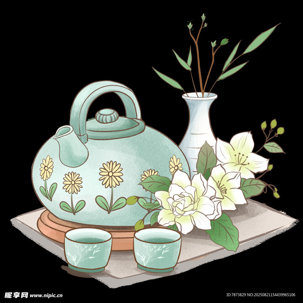 茶杯茶具花瓶