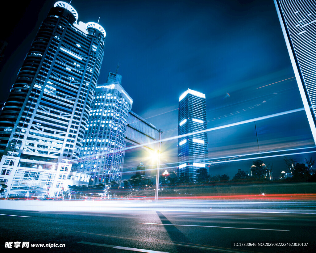 都市夜景車流光影之美