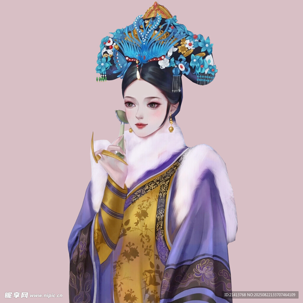 古典華服宮廷女子形象