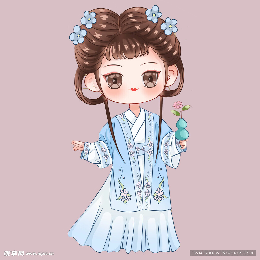 古風(fēng)可愛漢服少女形象