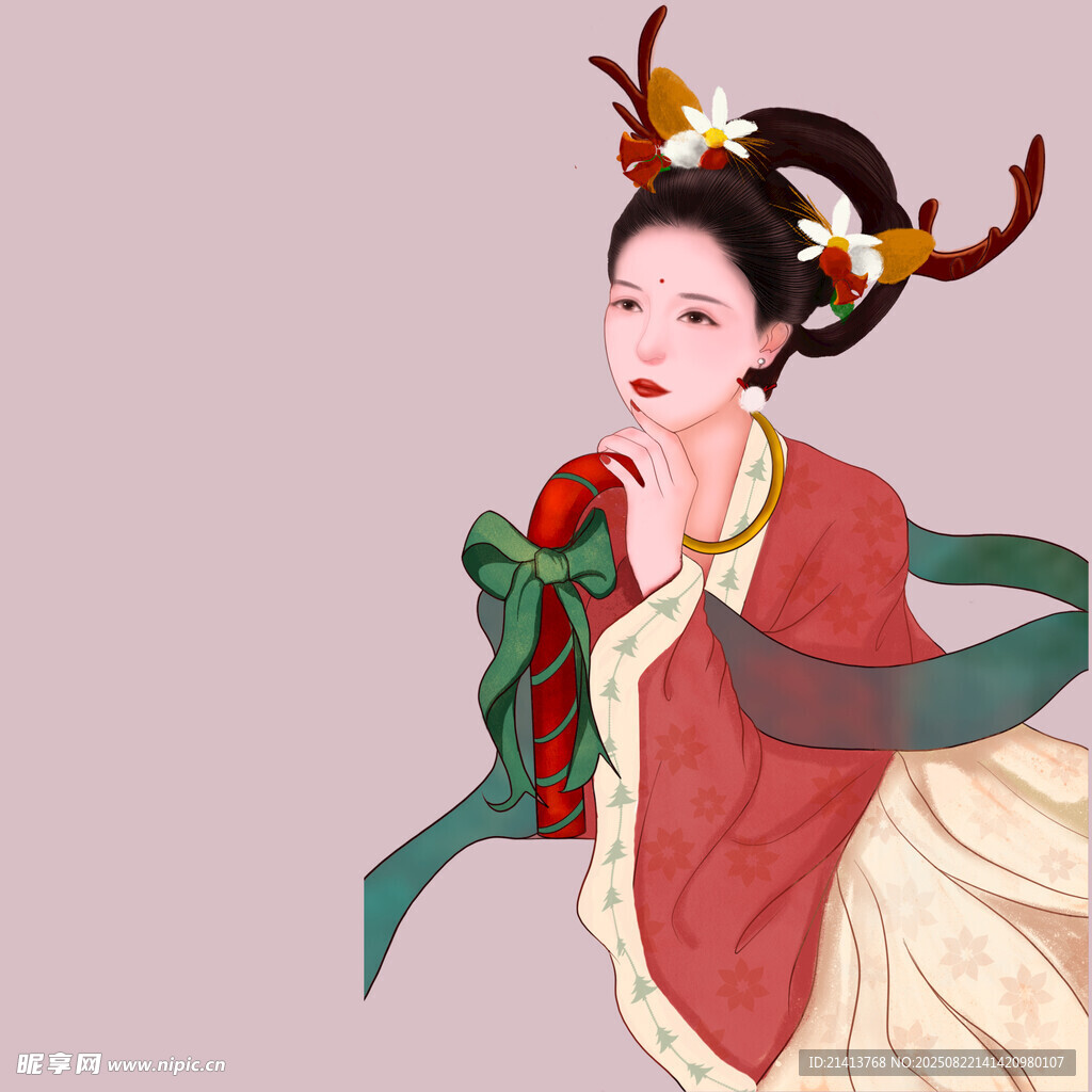 唐代仕女圖 古典優(yōu)雅風(fēng)姿