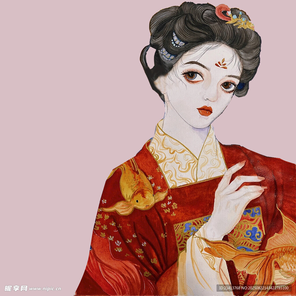 古典華服女子優(yōu)雅形象