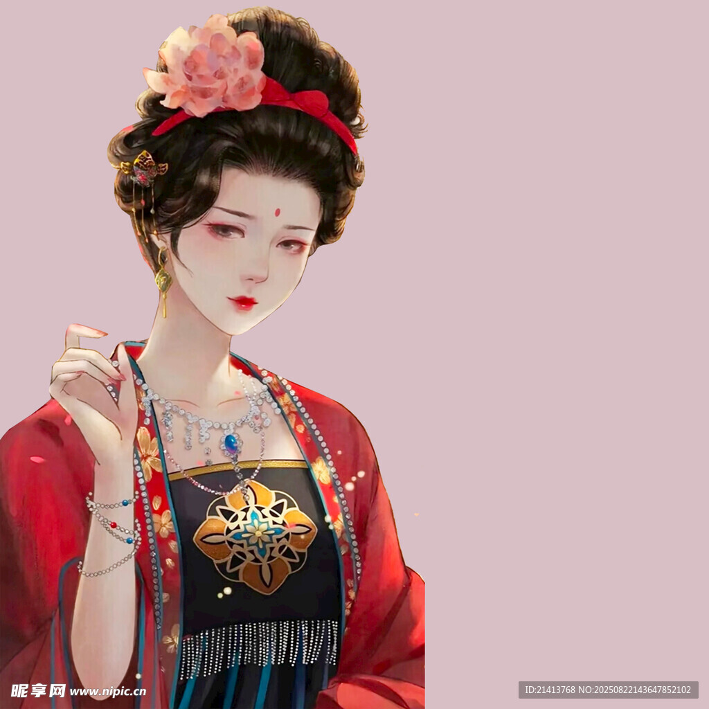 古風(fēng)佳人 華服簪花之韻