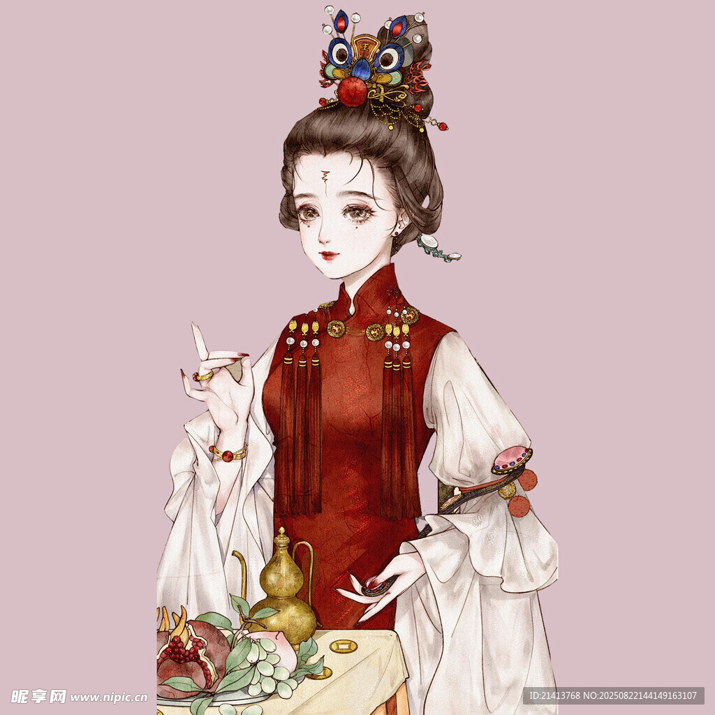 古典優(yōu)雅的中式古裝女子
