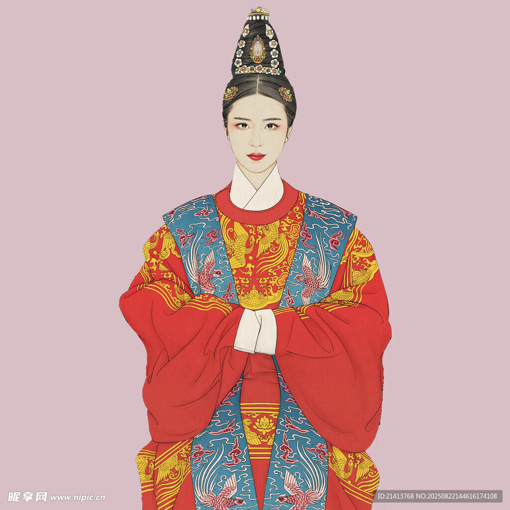 古裝女子華服造型展示