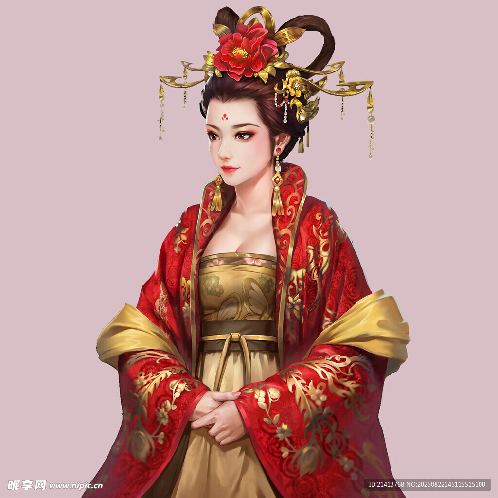 古風(fēng)華麗中式新娘服飾