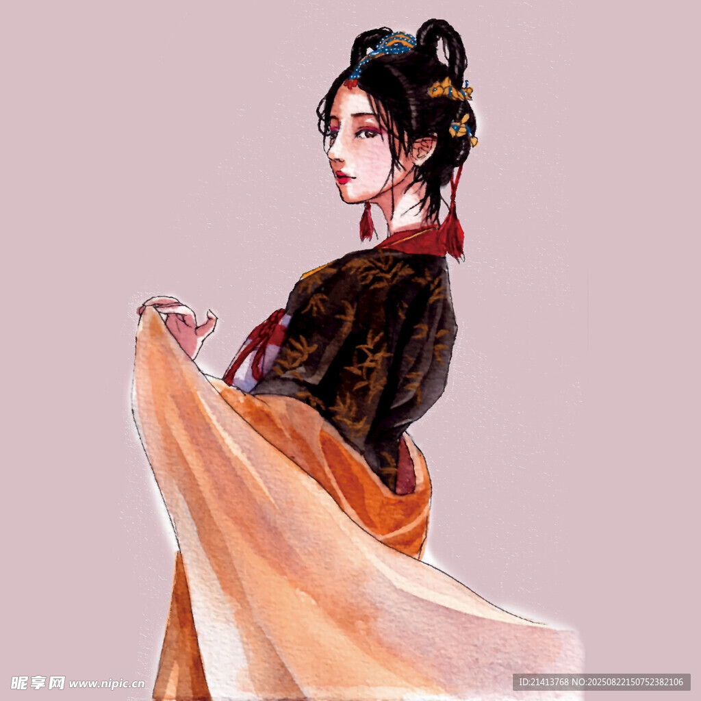 古風女子著華服展優(yōu)雅