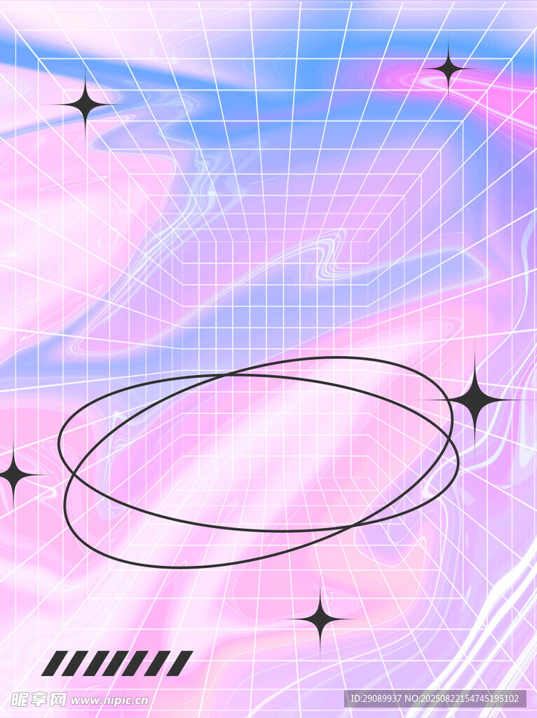 夢幻漸變幾何星空圖案