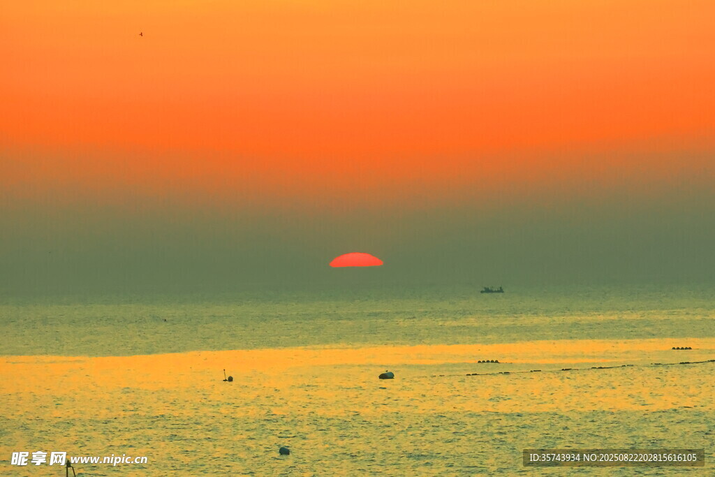 海上落日美景