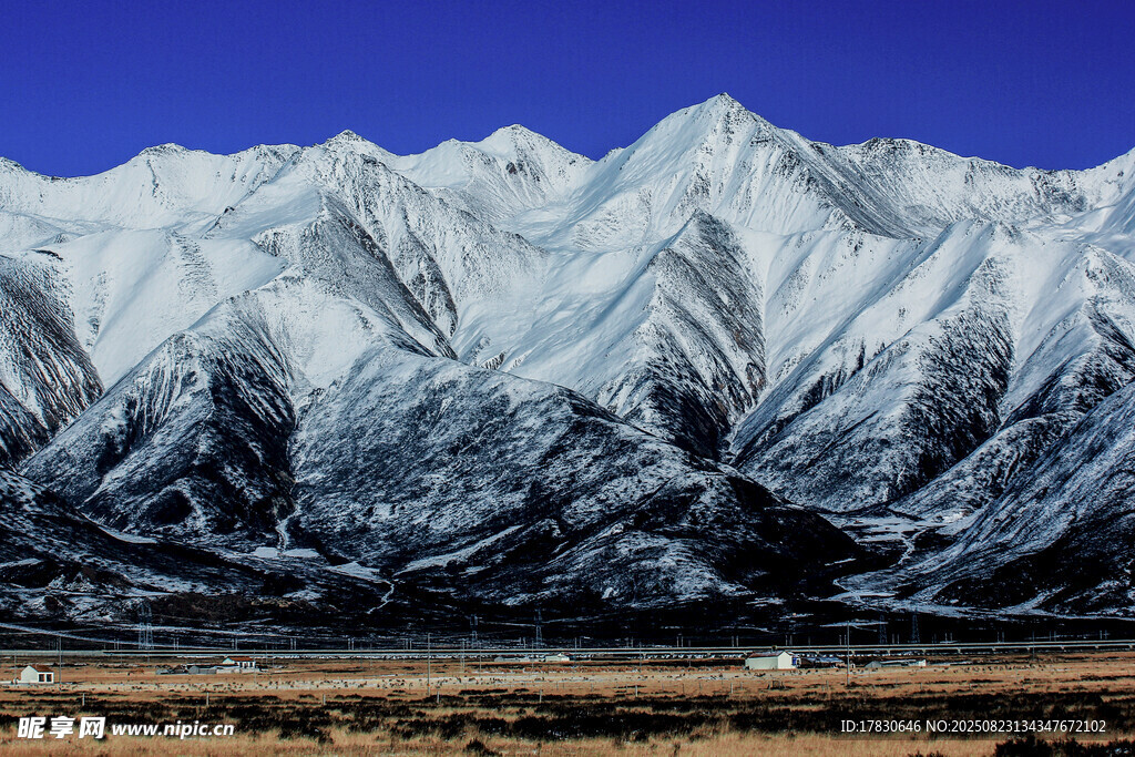 青海門源雪山