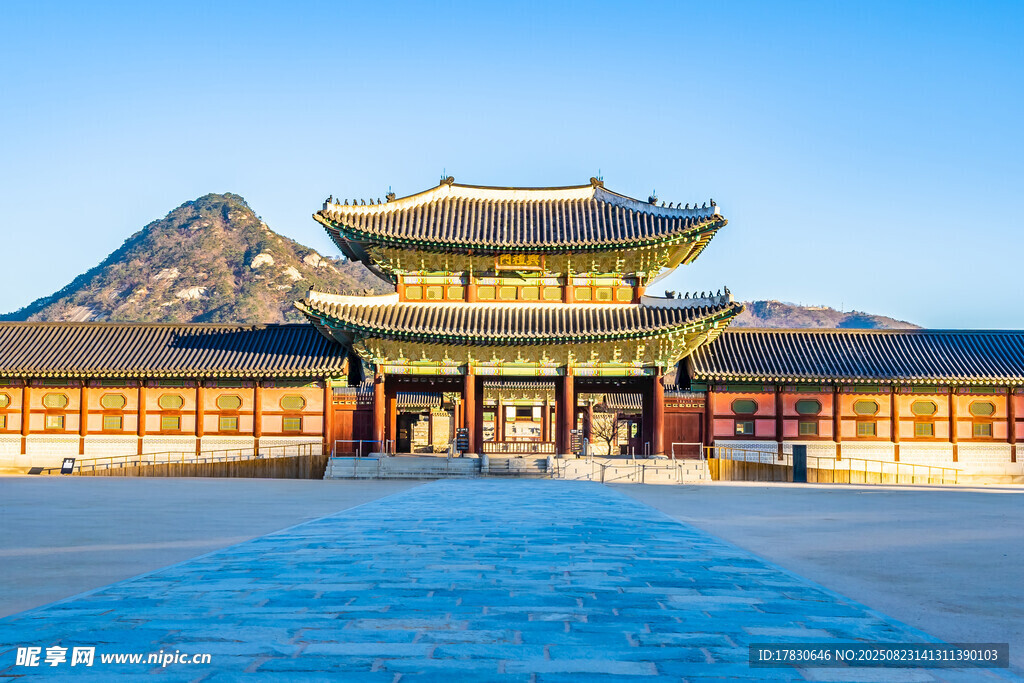 壯麗古代宮殿建筑景觀