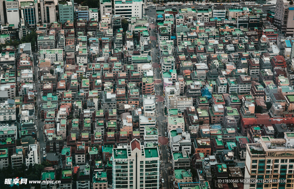俯瞰城市建筑景觀
