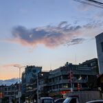 城市黃昏景象  天空與建筑