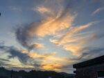 夕陽下的絢爛天空