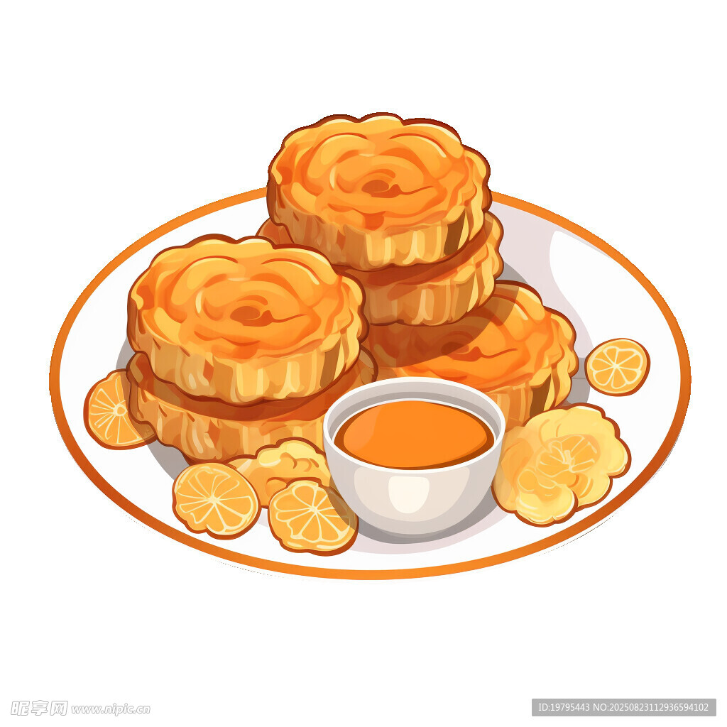 美味糕點(diǎn)配蘸醬
