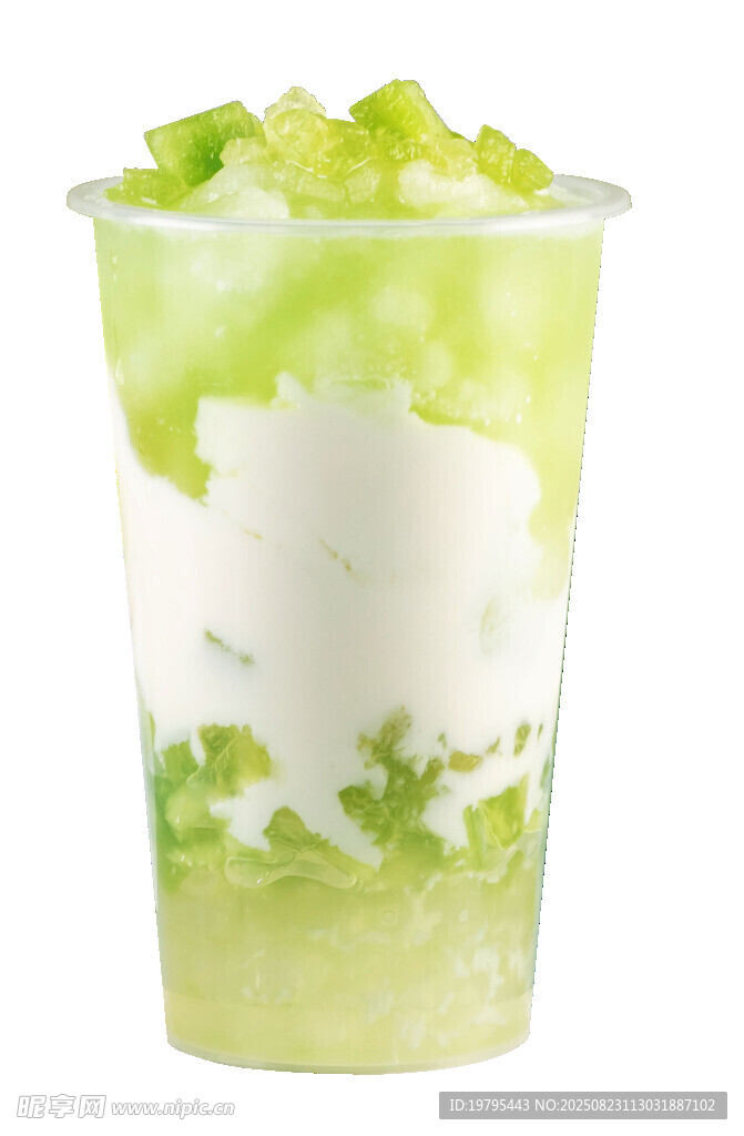 抹茶酸奶分層杯裝甜品
