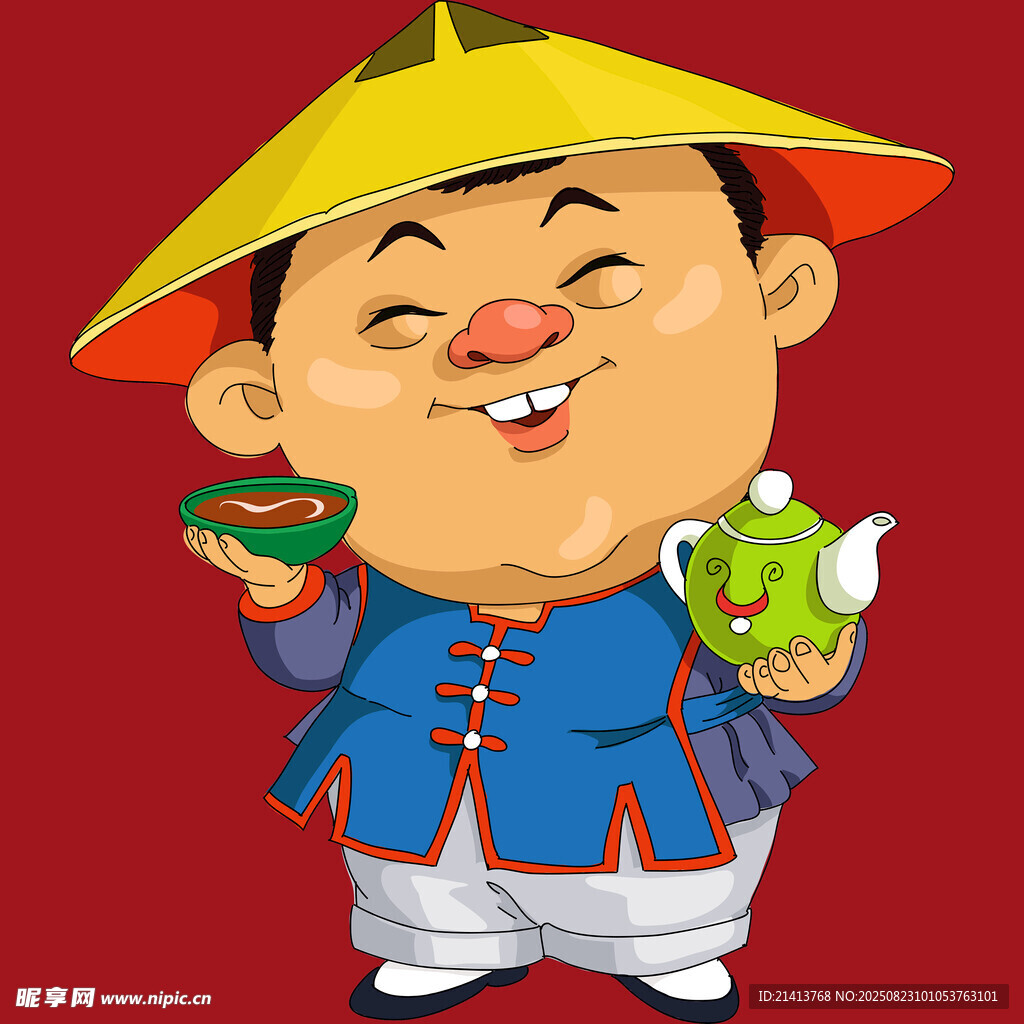 可愛古裝茶童形象