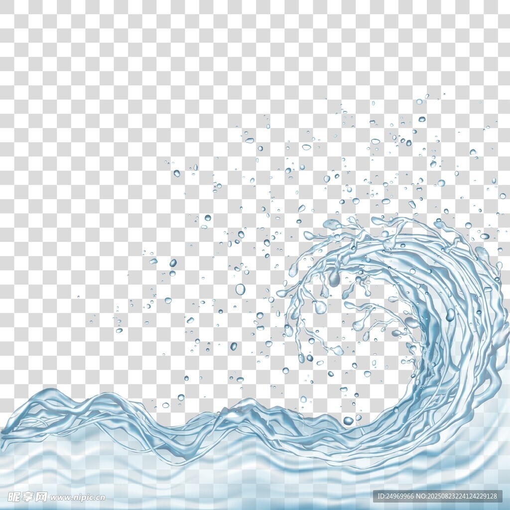 藍色海浪圖案