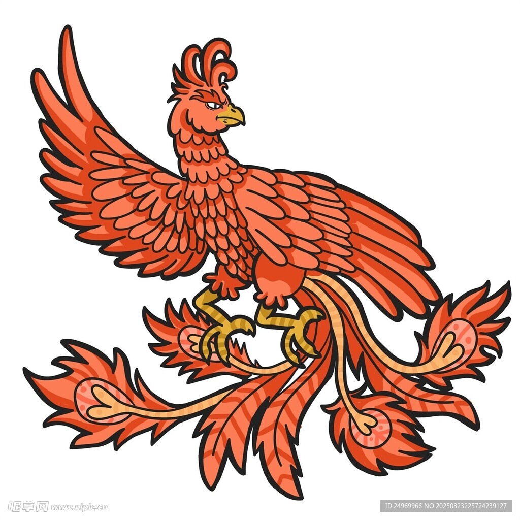 中式鳳凰圖案