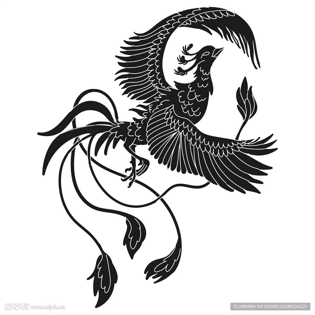 鳳凰圖騰紋身圖案設(shè)計