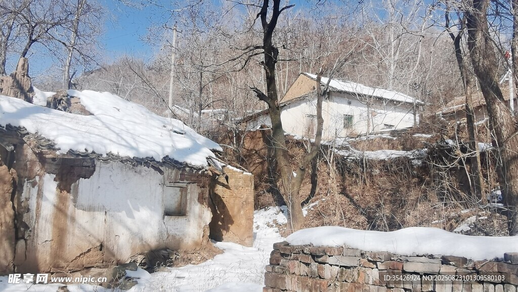 銅川鄉(xiāng)村雪景