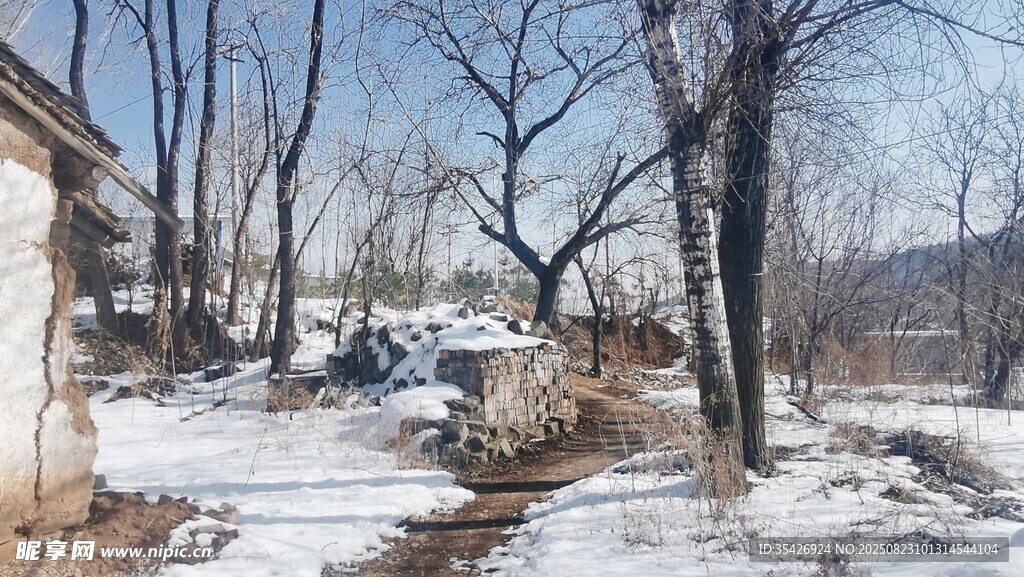 鄉(xiāng)村雪景
