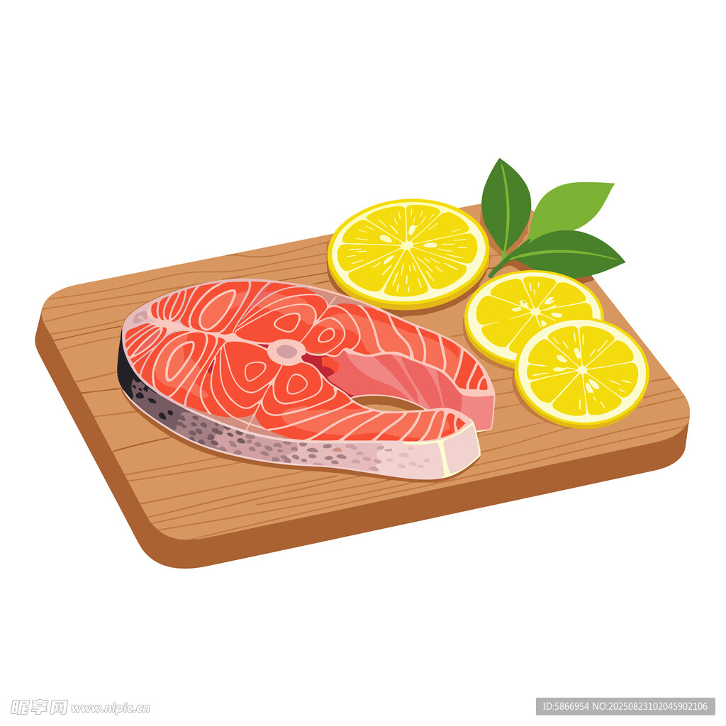 三文魚(yú)插圖