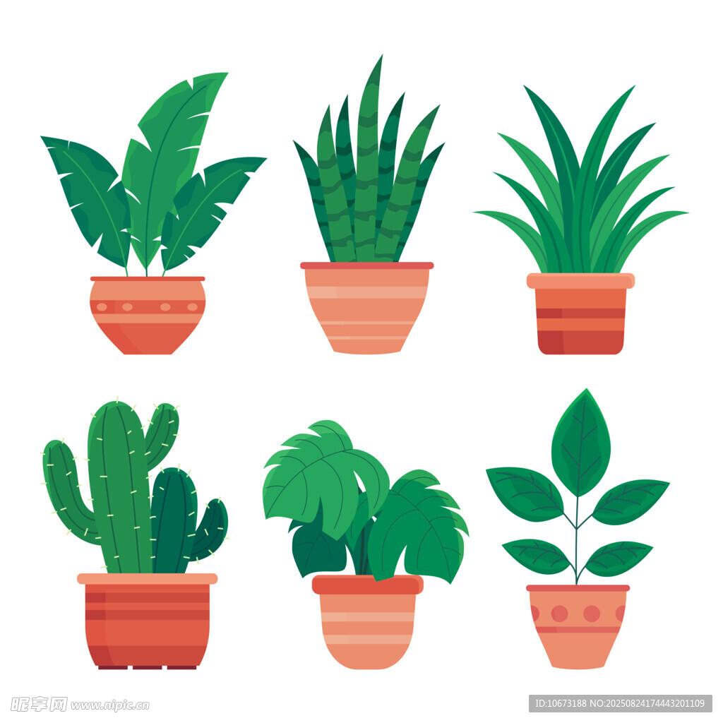 盆栽植物插畫(huà)集