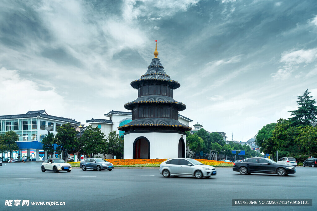 中國(guó)揚(yáng)州古建筑文昌亭