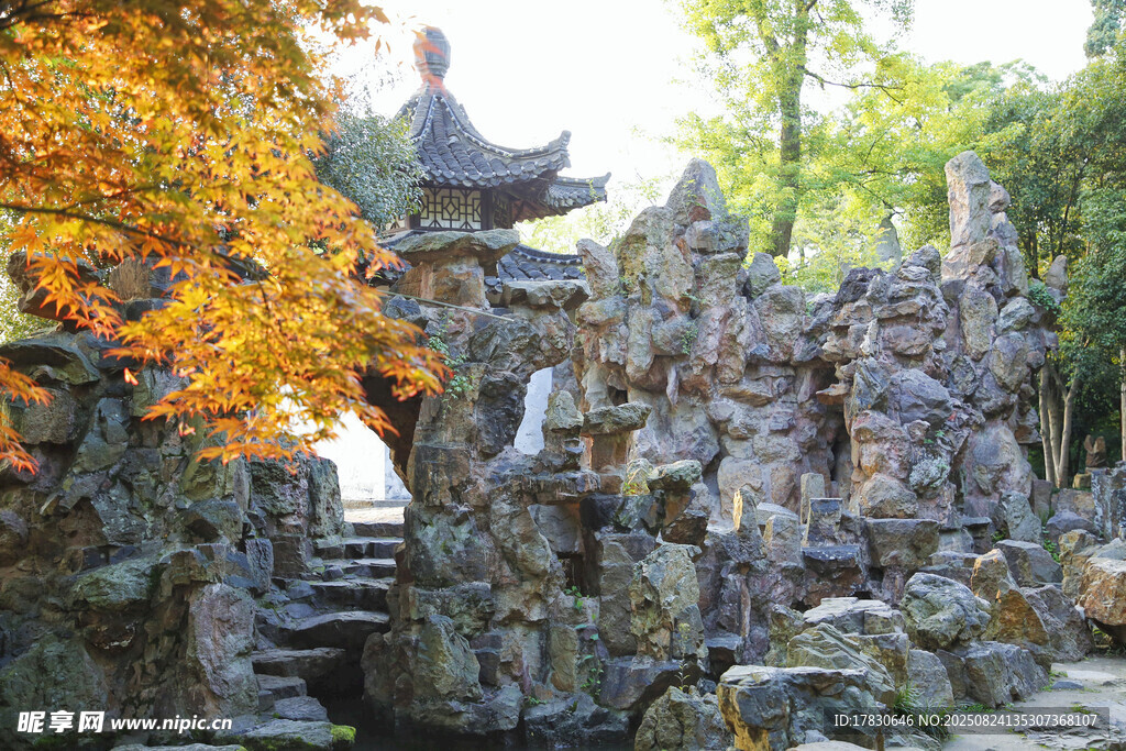 揚州大明寺園林假山