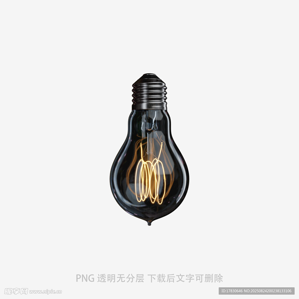 復(fù)古黑色燈泡特寫