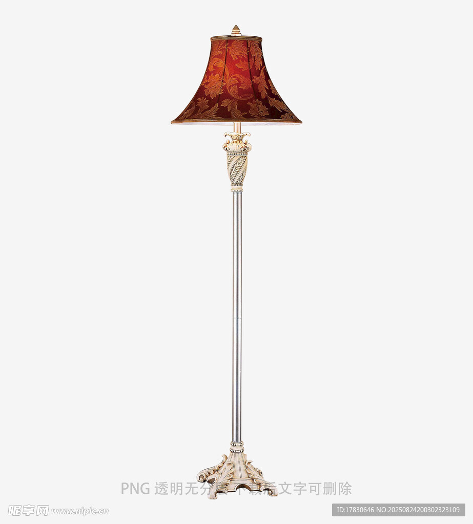 復(fù)古雕花落地臺(tái)燈