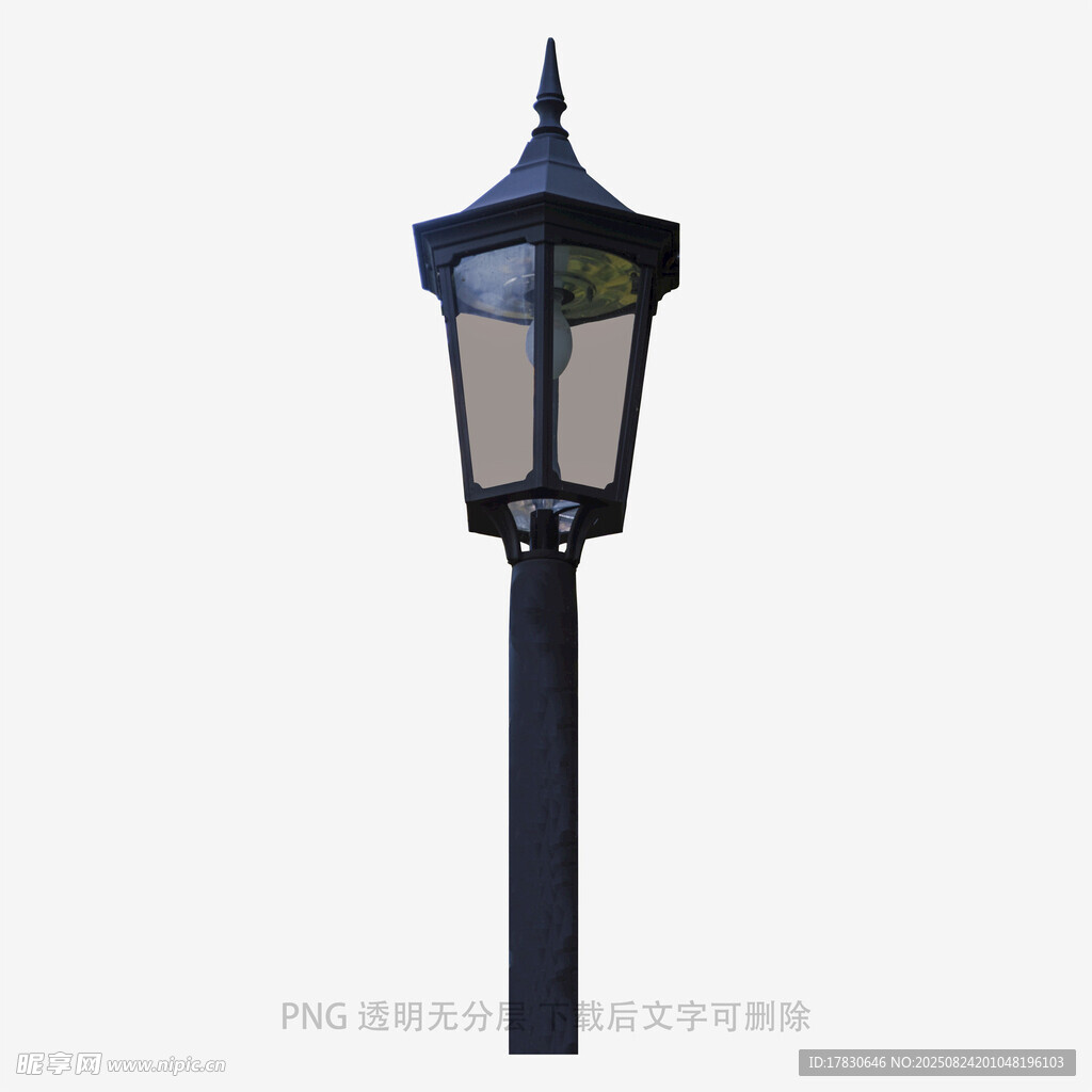 復古戶外黑色鐵藝路燈