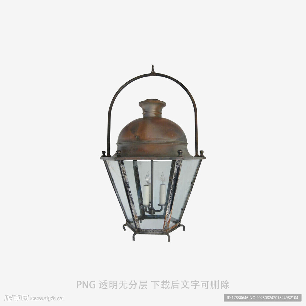 復(fù)古鐵藝玻璃戶外懸掛燈