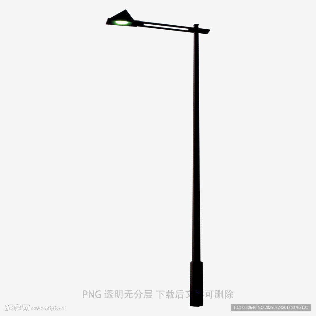 黑色單頭戶外路燈