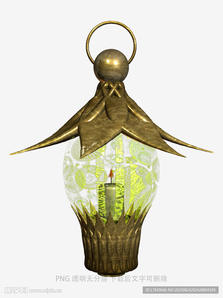 復(fù)古金屬鏤空發(fā)光小吊燈