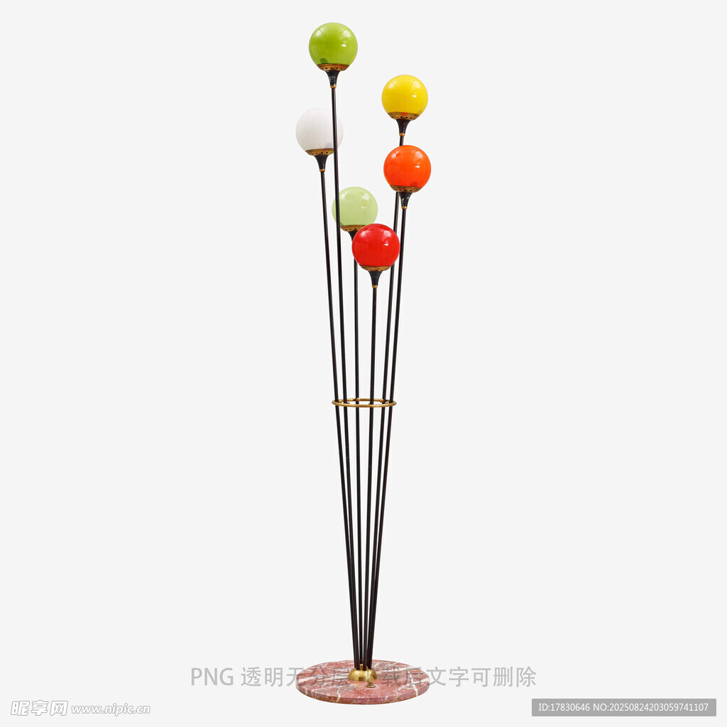 彩色圓球落地裝飾擺件