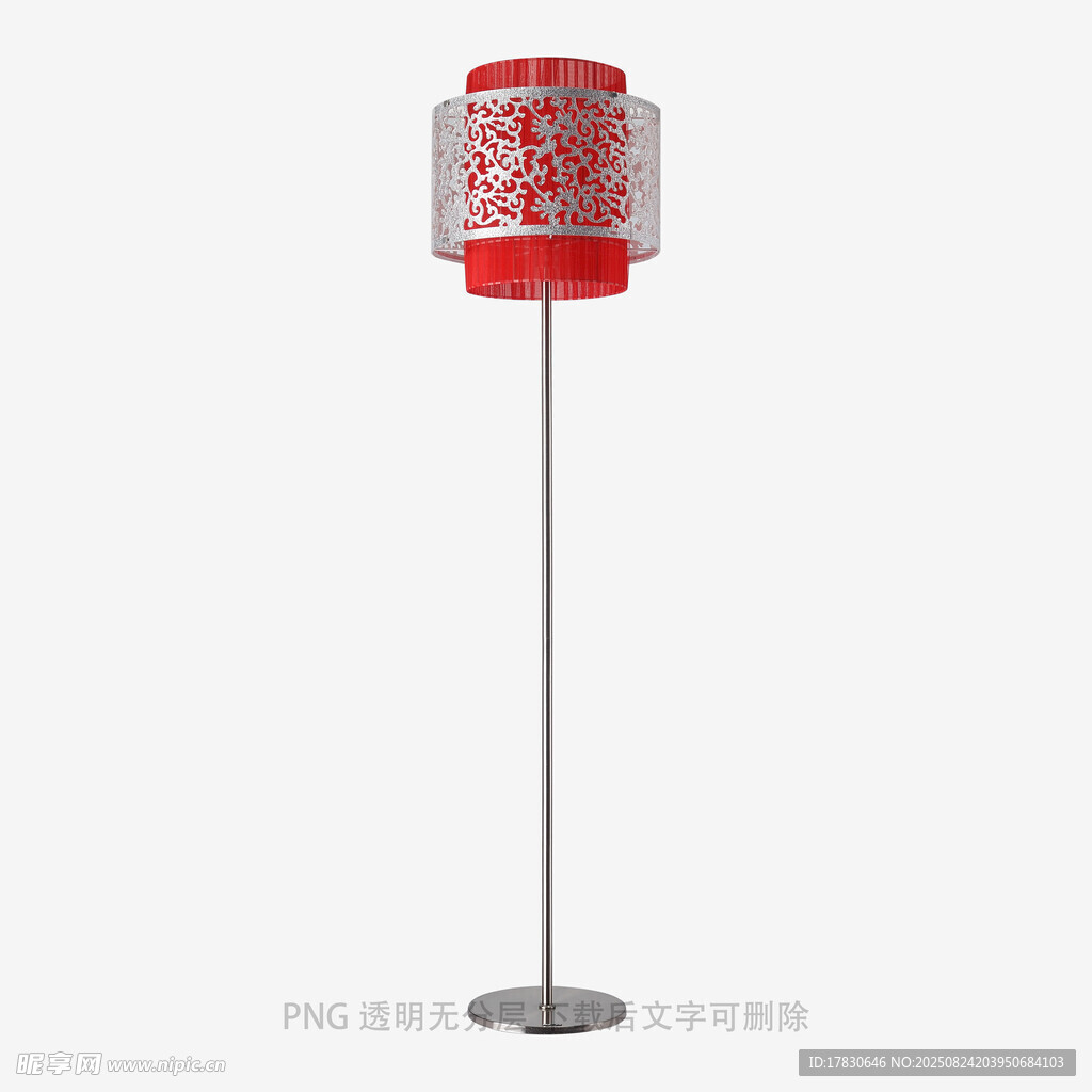 紅色花紋落地?zé)粼O(shè)計(jì)展示
