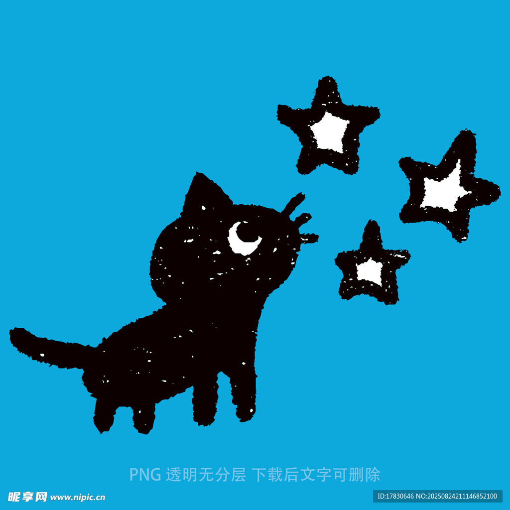黑貓望星