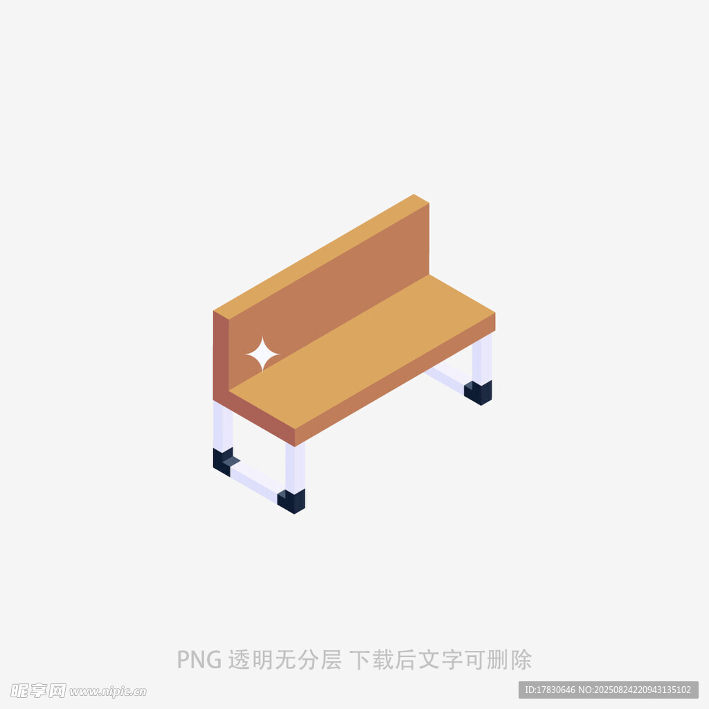 木質(zhì)帶輪小長椅